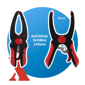 RÝCHLOUPÍNACIA RAČŇOVÁ SVORKA KLIEŠTE 240MM MOLLER MRT10108