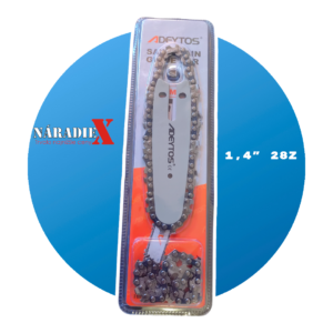 2+1 ADEYTOS NÁHRADNÁ REŤAZ + VODIACI PLAT PRE AKUMULÁTOROVÉ PÍLY 1/4, 28Z 4″ 40323