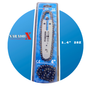 2+1 KIOSHI NÁHRADNÁ REŤAZ + VODIACI PLAT PRE AKUMULÁTOROVÉ PÍLY 1/4, 28Z 4″ 40322