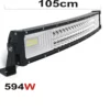 105CM ZAOBLENE PRÍDAVNÉ LED SVETLO NA PRACOVNÉ STROJE, OFFROAD, AUTÁ, LODE, 594W, 95040LM, 94588