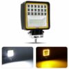 10,5CM AUTO LED REFLEKTOR SO SMEROVKOU 126W IP67 10-30V ŠTVORCOVÝ NA PRACOVNÉ STROJE, OFFROAD, AUTÁ, LODE, 84W, REF1233