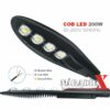 200W VODOTESNÉ LED POULIČNÉ SVETLO NA 220V, S TECHNOLÓGIOU COB, VONKAJŠIE OSVETLENIE NAPAJANIE NA 220V,IP66, 200W, 013000T