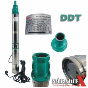 Hlbinné ponorné čerpadlo QJD120-1.5, 1500W, Nerezové, 8 turbín DDT