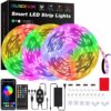 3x5M LED FAREBNY PÁS HUDOBNÁ SYNCHRONIZÁCIA FARIEB LED 5050 SMD RGB LED SVETELNÉ PÁSY S DIAĽKOVÝM OVLÁDANÍM RIXME15M