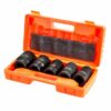 1"SADA KOVANÝCH NÁSTRČNÝCH KĽÚČOV 5KS 27-41MM DLŽKA 80MM H6836