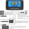20A solárny regulátor nabíjania, inteligentný displej USB portu 12V/24V regulátor automatického nabíjania DY-003