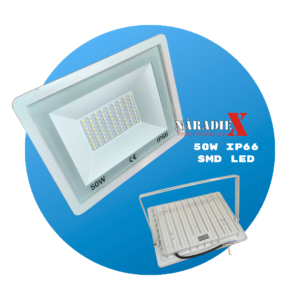 LED 50W STROPNÉ KOVOVÉ SVETLO S DRŽIAKOM STUDENA BIELA-SMD-LED, IP66, 220V, 30303