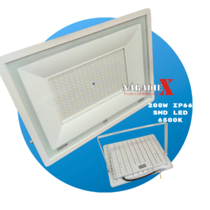 LED 200W STROPNÉ KOVOVÉ SVETLO S DRŽIAKOM STUDENA BIELA-SMD-LED, IP66, 220V, 30307