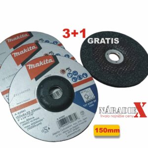 3+1 MAKITA BRÚSNY KOTÚČ 150x6x22,23MM, KOV, A-84981