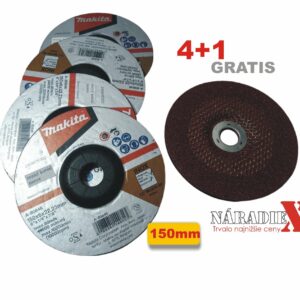 4+1 MAKITA BRÚSNY KOTÚČ 150x6x22,23MM, NEREZ , A-80846