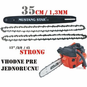 12“ SADA 2+1 NÁHRADNÁ REŤAZ PRE JEDNORUČNU PÍLU + VODIACI PAS, 3/8″, 45ZUB ND614
