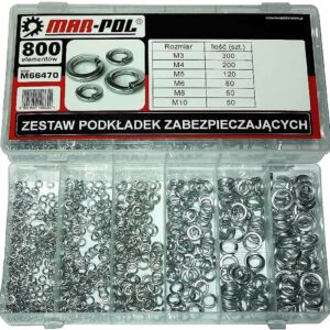800KS SADA PRUŽNYCH PODLOŽIEK / PODLOŽKA POD MATICU MAR-POL M66470