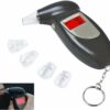 ALKOHOL TESTER DIGITALNY LED DISPLEJ ČERVENY S RETIAZKOU PRE ZAVESENIE A 5KS NASTAVCE DIGITALBREATH
