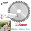 ATAKA RUSKY REZNÝ KOTÚČ NA DREVO VIDIOVY 115MM, 22MM,40Z AT115V