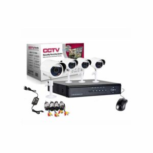 CCTV SYSTÉM 4 KAMEROVÝ SET BIELE KAMERY CCTVWHITE4