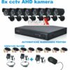CCTV SYSTÉM 8 KAMEROVÝ SET ČIERNE KAMERY CCTV8