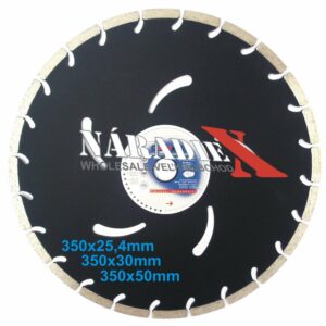 DIAMANTOVÝ KOTÚČ SEGMENTOVÝ 350X50,30,25,4 MM, SEGMENT 10 MM