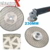 DIAMANTOVÝ REZNO BRÚSNY KOTÚČ 230MM M14 S-DC230