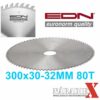 EDN GERMANY REZNÝ KOTÚČ NA DREVO 300MM, 32MM,80Z EDN300