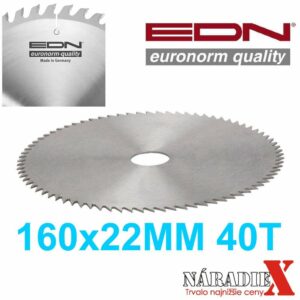 EDN GERMANY REZNÝ KOTÚČ NA DREVO HSS160MM, 22MM,40Z EDN160