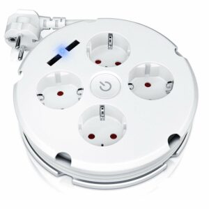 ELEKTRICKÁ SMART PREDLŽOVAČKA S PREPÄŤOVOU OCHRANOU 2M, 4X230V, 2xUSB, T3178