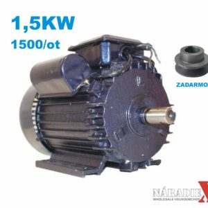ELEKTRICKÝ MOTOR 1-FAZOVY 1,5kW 1500/OTÁČKOVÝ S REMENICOU A151500