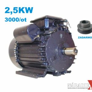 ELEKTRICKÝ MOTOR 1-FAZOVY 2,5kW 3000/OTÁČKOVÝ S REMENICOU A253000