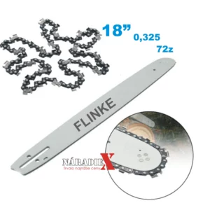 FLINKE UNIVERZALNA VODIACA LIŠTA PRE MOTOROVÉ PÍLY+2KS REŤAZ 52CM 18″ ND188