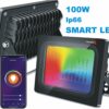 FLOOD LIGHT SMART Vonkajšie led osvetlenie RGBCCT 100W s Diaľkovým