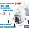 HD BEZPEČNOSTNÁ KAMERA NA SIM KARTU 5MPX WIFI ZOOM 5X 5XZOOM B8D