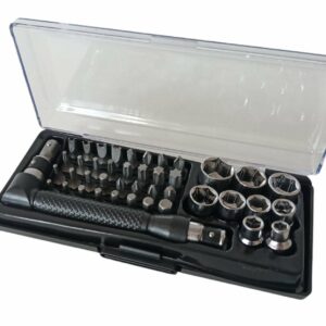 HOXTER 44KS SADA BITOV NASTRČNYCH KĽUČOV A ADAPTER 1/4" HX8042
