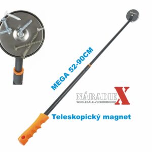 HURUSDY TELESKOPICKÝ MAGNETICKÝ ZDVIHÁK 52-90CM NOSNOSŤ AŽ 22KG SDY97362