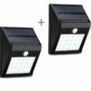 1+1 IQTECH SOLÁRNE VONKAJŠIE SVETLO, 20 LED, POHYBOVÝ SENZOR, BEZDRÔTOVÉ, ČIERNE LED11