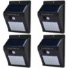 3+1 IQTECH SOLÁRNE VONKAJŠIE SVETLO, 20 LED, POHYBOVÝ SENZOR, BEZDRÔTOVÉ, ČIERNE LED044