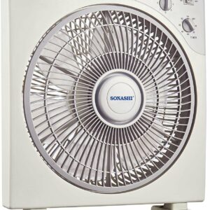 KOMPAKTNÝ EXTRA TICHÝ VENTILÁTOR S FUNKCIOU ČASOVAČA, A PRIESTOROVEJ CIRKULÁCIE BOX FAN 12"