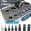 KRAFT&DELE 12KS SADA DIAMANTOVÝCH VRTÁKOV 6-68MM V AL PUZDRE KD11227