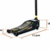 5,5T KRAFTECH NÍZKOPROFILOVÝ ZDVIHÁK 75-505MM HB6794