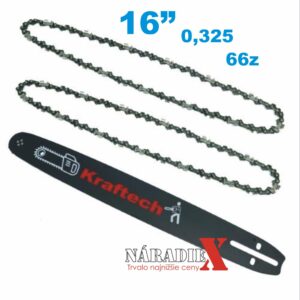 KRAFTECH UNIVERZALNA VODIACA LIŠTA PRE MOTOROVÉ PÍLY+2KS REŤAZ 45CM 16″ ND191