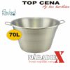 Veľký nerezový hrubostenný kotlík 70L 10155