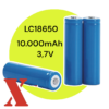 NABÍJACIA BATÉRIA LI-ION 10000 MAH, 3,7 V, LC18650