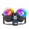 LED DISCO GUĽA SVETLO S DIAĽKOVÝM OVLÁDANÍM A S NÁSTENNÝM DRŽIAKOM Disco Laser Ball DMX512