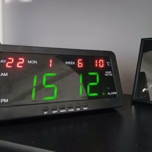 LED DIGITALNE HODINY ČERVENA+ZELENA TL1018