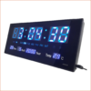 LED DIGITÁLNE NÁSTENNÉ HODINY MODRA , 36x15CM, 3615M