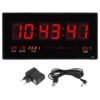 LED DIGITÁLNE NÁSTENNÉ HODINY TL4622 ČERVENA 47x3x23cm