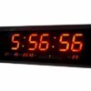 LED DIGITÁLNE NÁSTENNÉ HODINY TL4819 ČERVENA 48x5x18cm