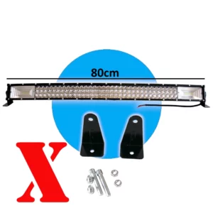 LED SVETELNÁ RAMPA, ZAOBLENÁ LED LIŠTA, OFFROAD LED PRACOVNÉ SVETLO, SPĹŇA NORMU DOT CE, 80CM, 405W, KE22-483