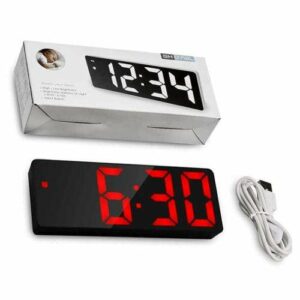 LED DIGITALNE hodiny s budíkom, teplotou a dátumom GH0712L ČERVENE 30099
