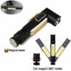MULTIFUNKČNÁ PRACOVNÁ BATERKA S MAGNETOM A USB NABÍJATEĽNÁ COB LED PCOVNÉ SVETLO TFASZ2