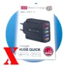NABÍJAČKA PRE SMARTFÓNY, TABLETY, 48W, 4USB, RÝCHLE NABÍJANIE, 5.1A, TA501-12
