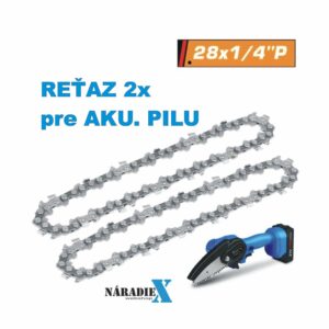 2KS NÁHRADNÁ REŤAZ PRE AKUMULÁTOROVÉ PÍLY 1/4, 28Z 4" ND399